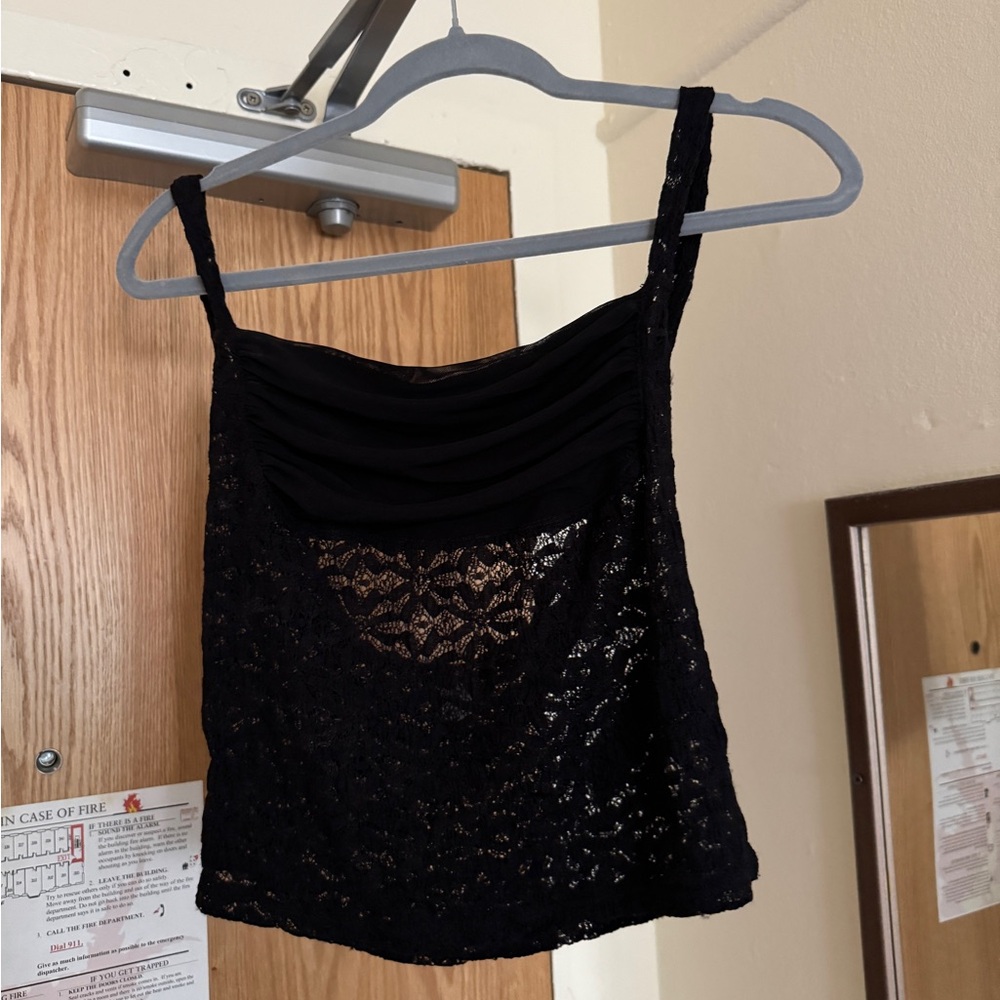 Black Lace Urban Outfitters Top
